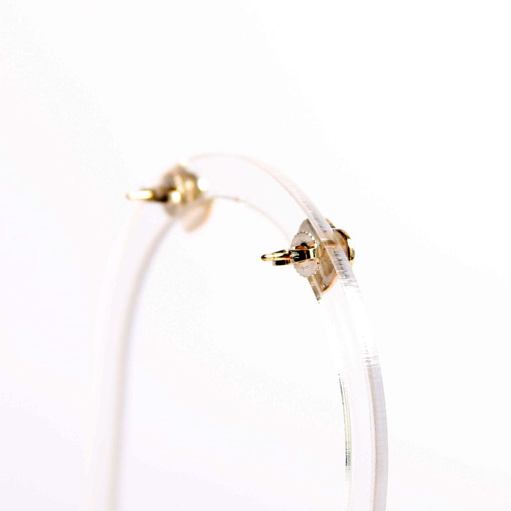 Please Return To Mini Heart Studs 925/Diamonds