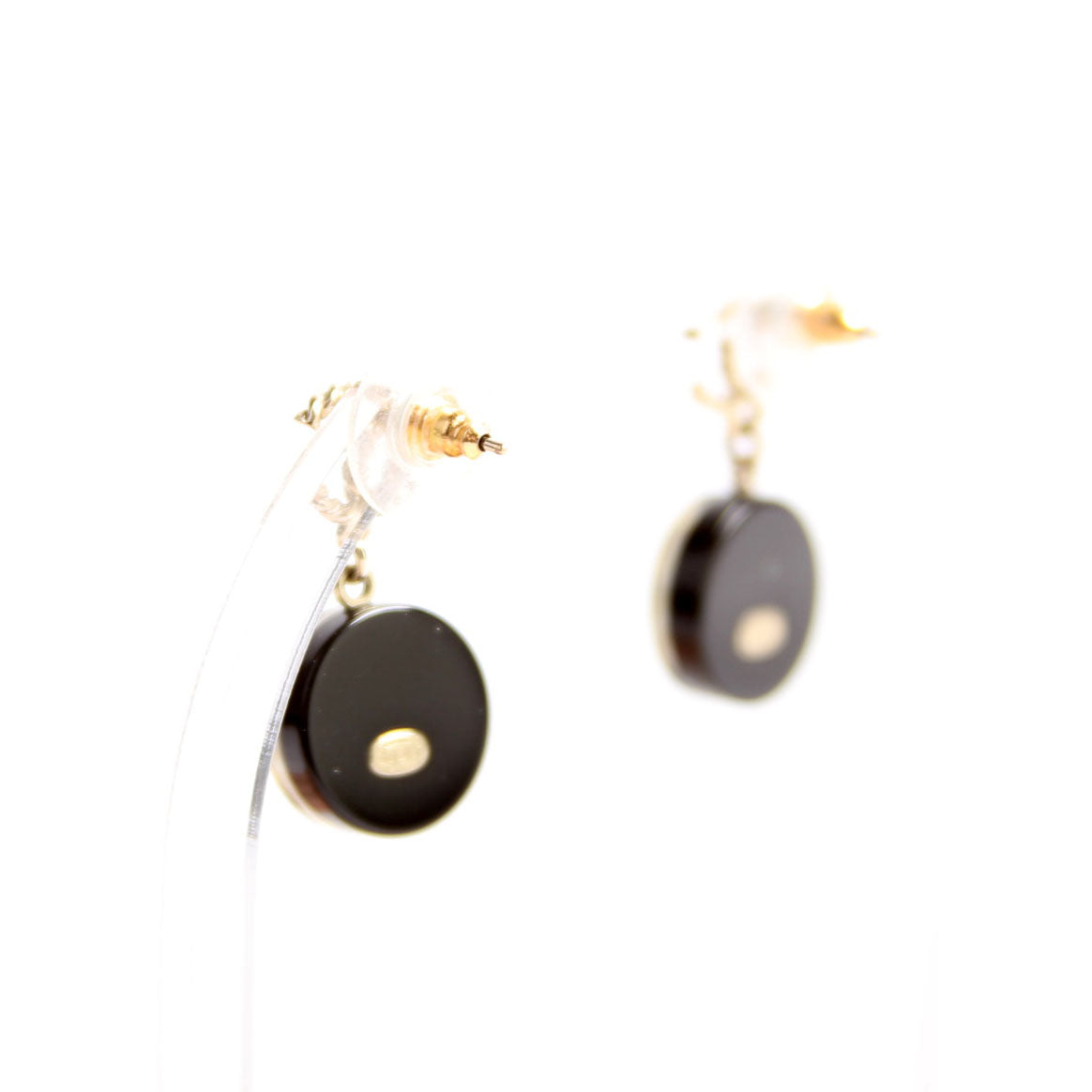 CC Round Camellia Flower Resin Drop
