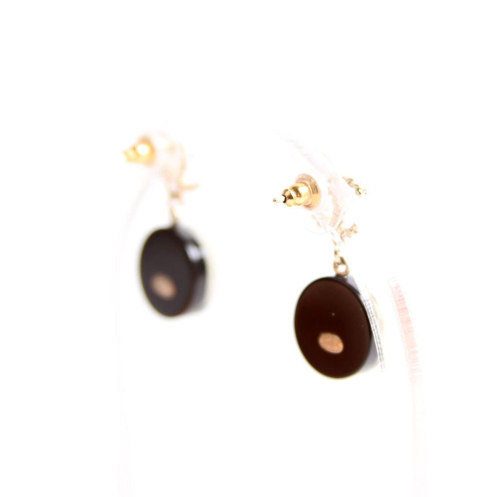CC Round Camellia Flower Resin Drop