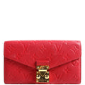 Metis Long Wallet Empreinte Red
