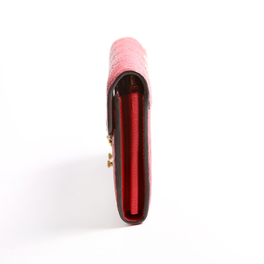Metis Long Wallet Empreinte Red