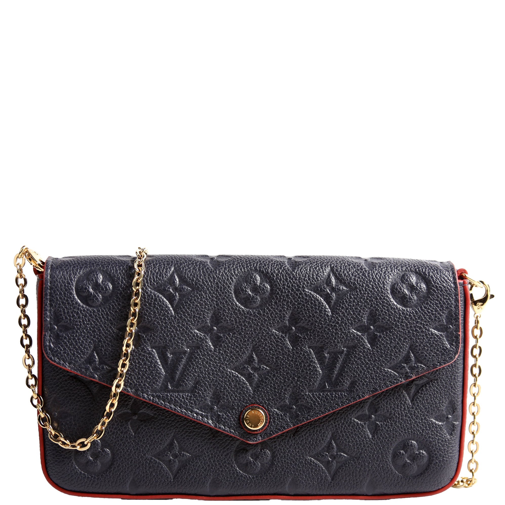 Pochette Felicie Empreinte Navy