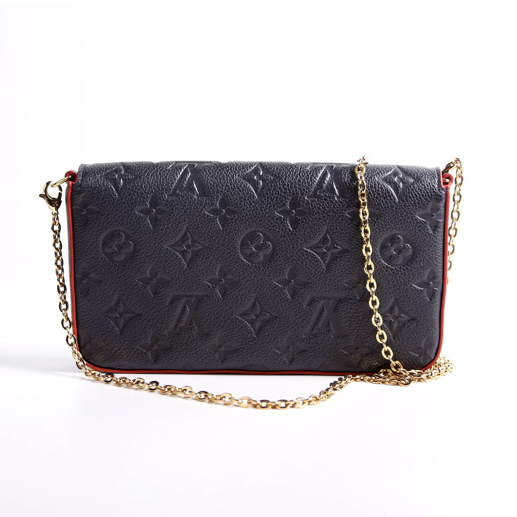 Pochette Felicie Empreinte Navy