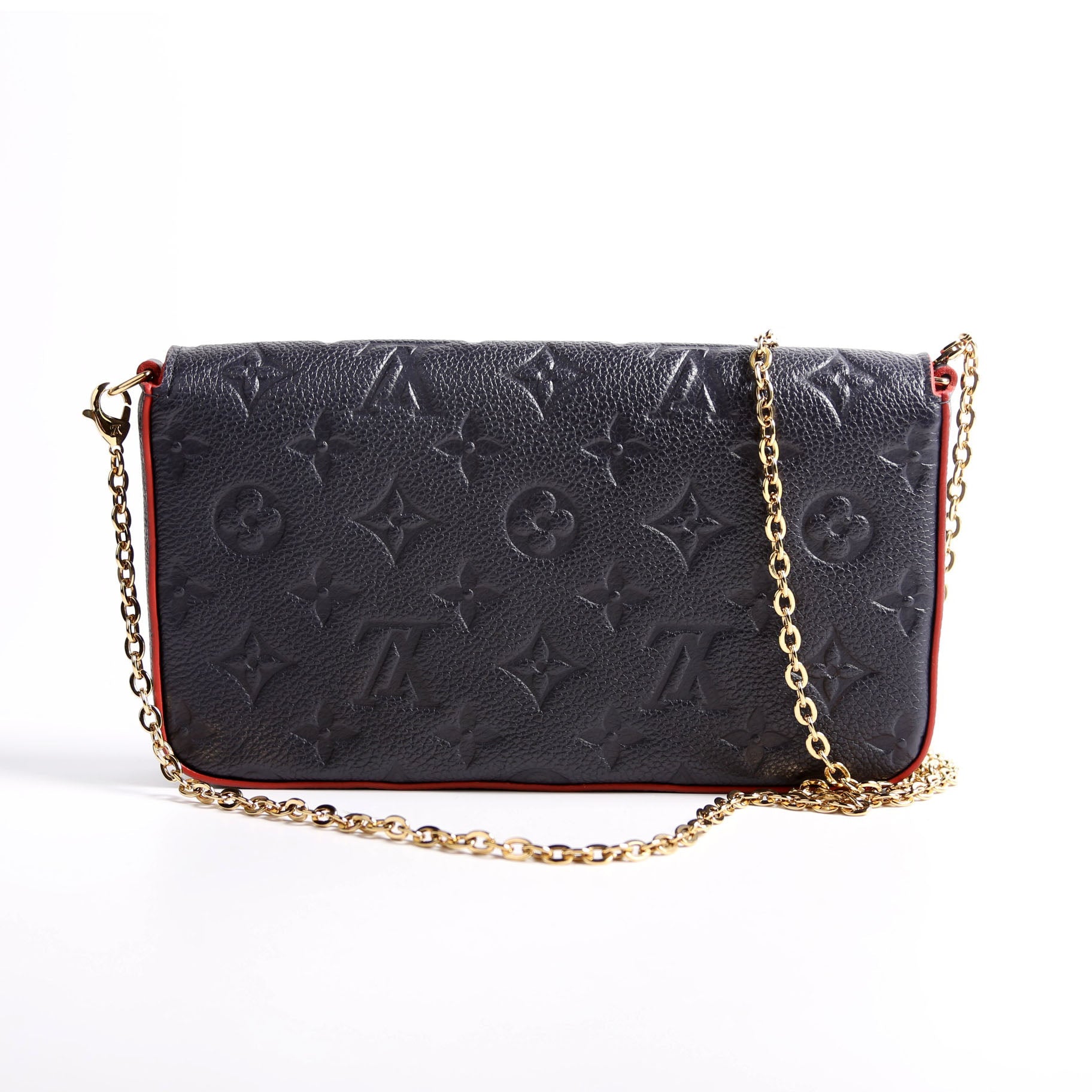Pochette Felicie Empreinte Navy
