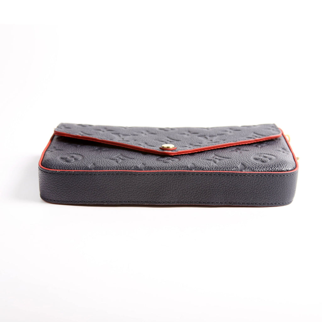 Pochette Felicie Empreinte Navy