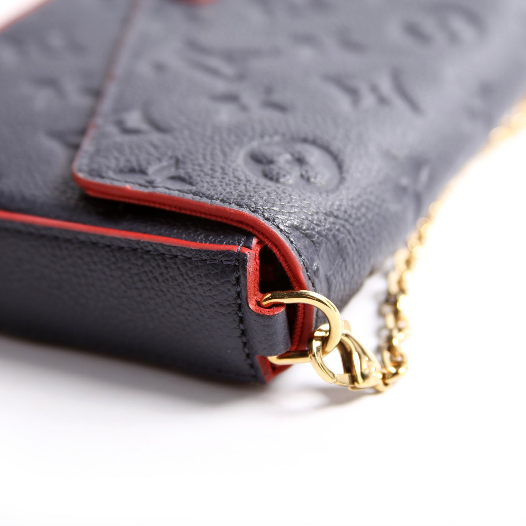 Pochette Felicie Empreinte Navy