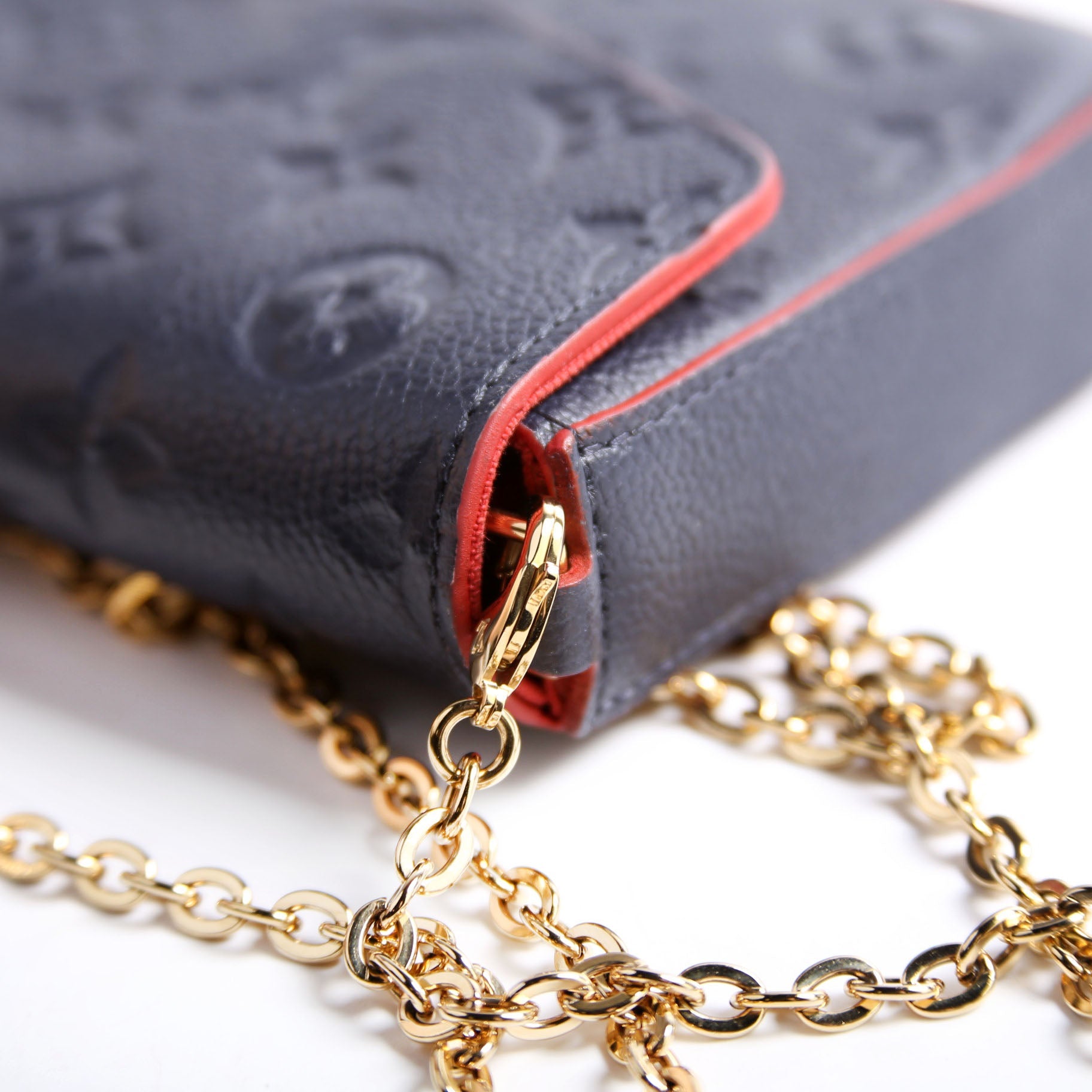 Pochette Felicie Empreinte Navy
