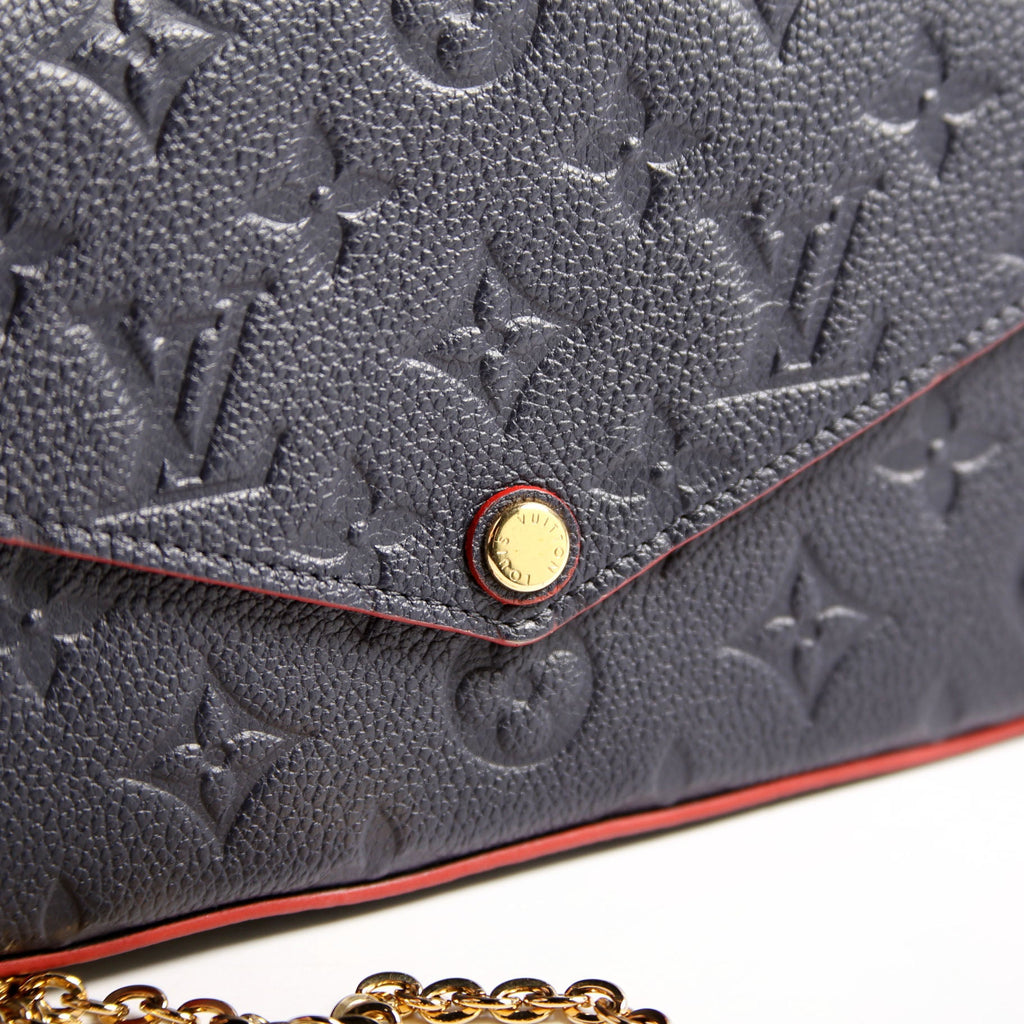 Pochette Felicie Empreinte Navy