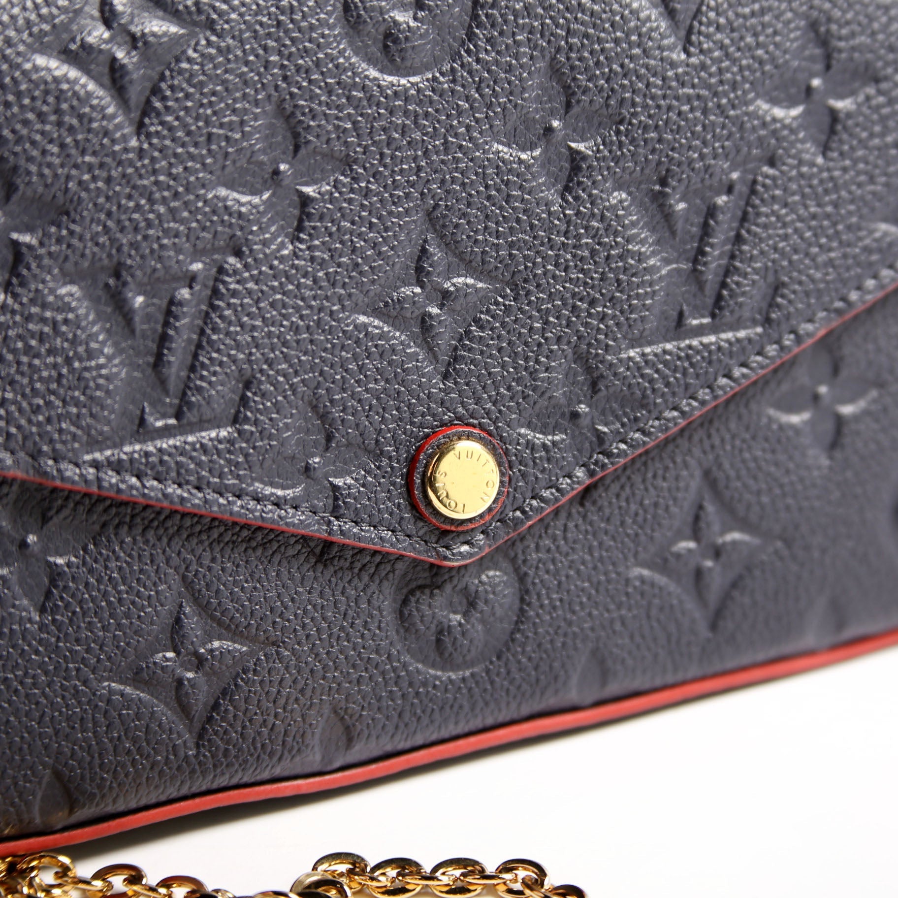 Pochette Felicie Empreinte Navy