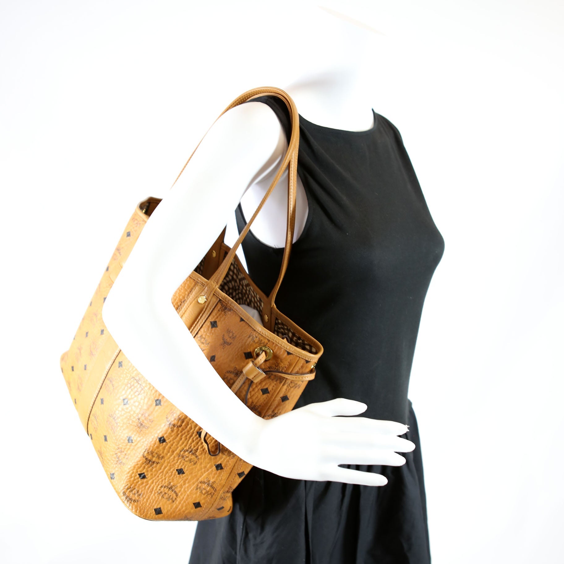 Liz Tote Reversible With Out Pouch Medium Brown/Black