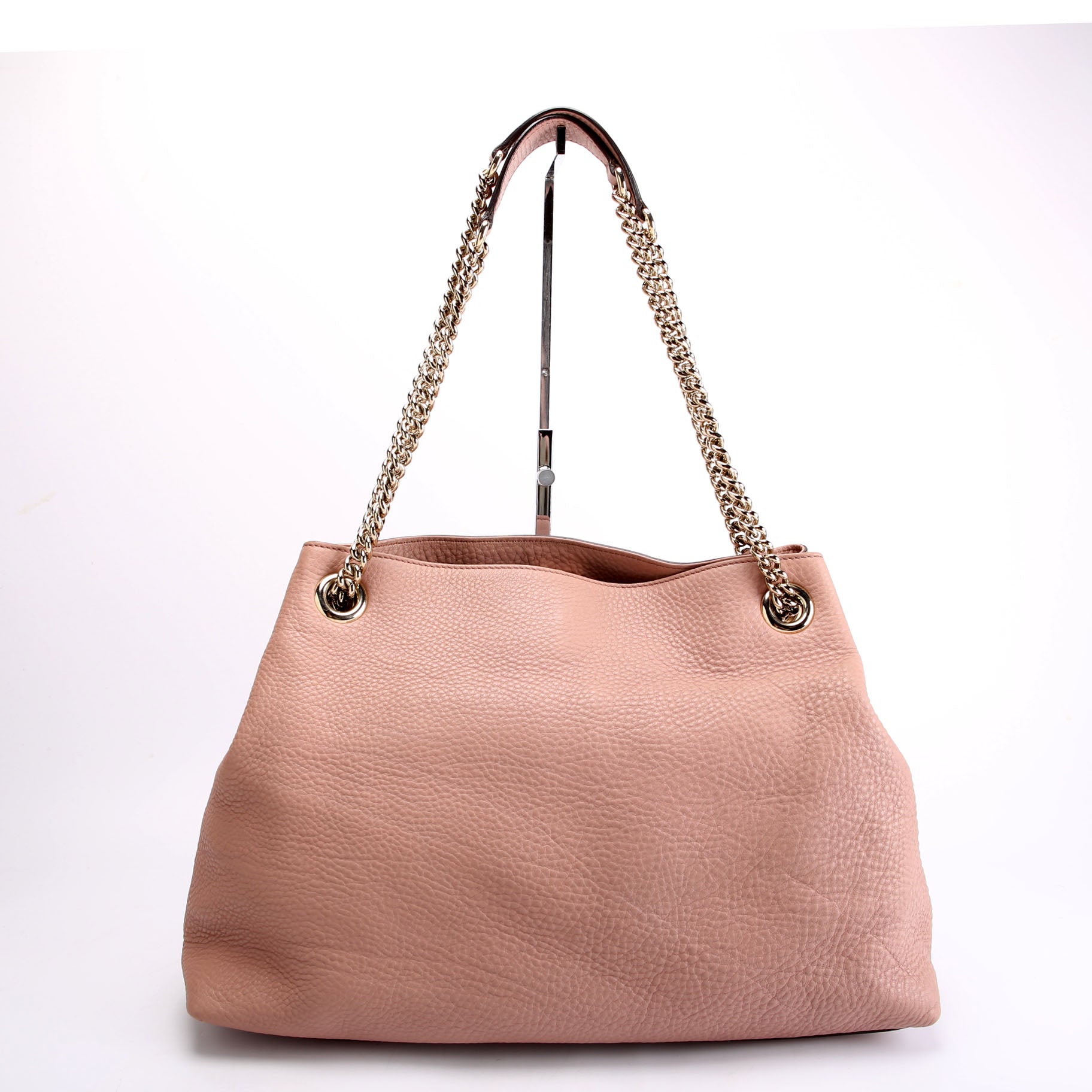 308982 Soho Leather Shoulder Medium Mauve
