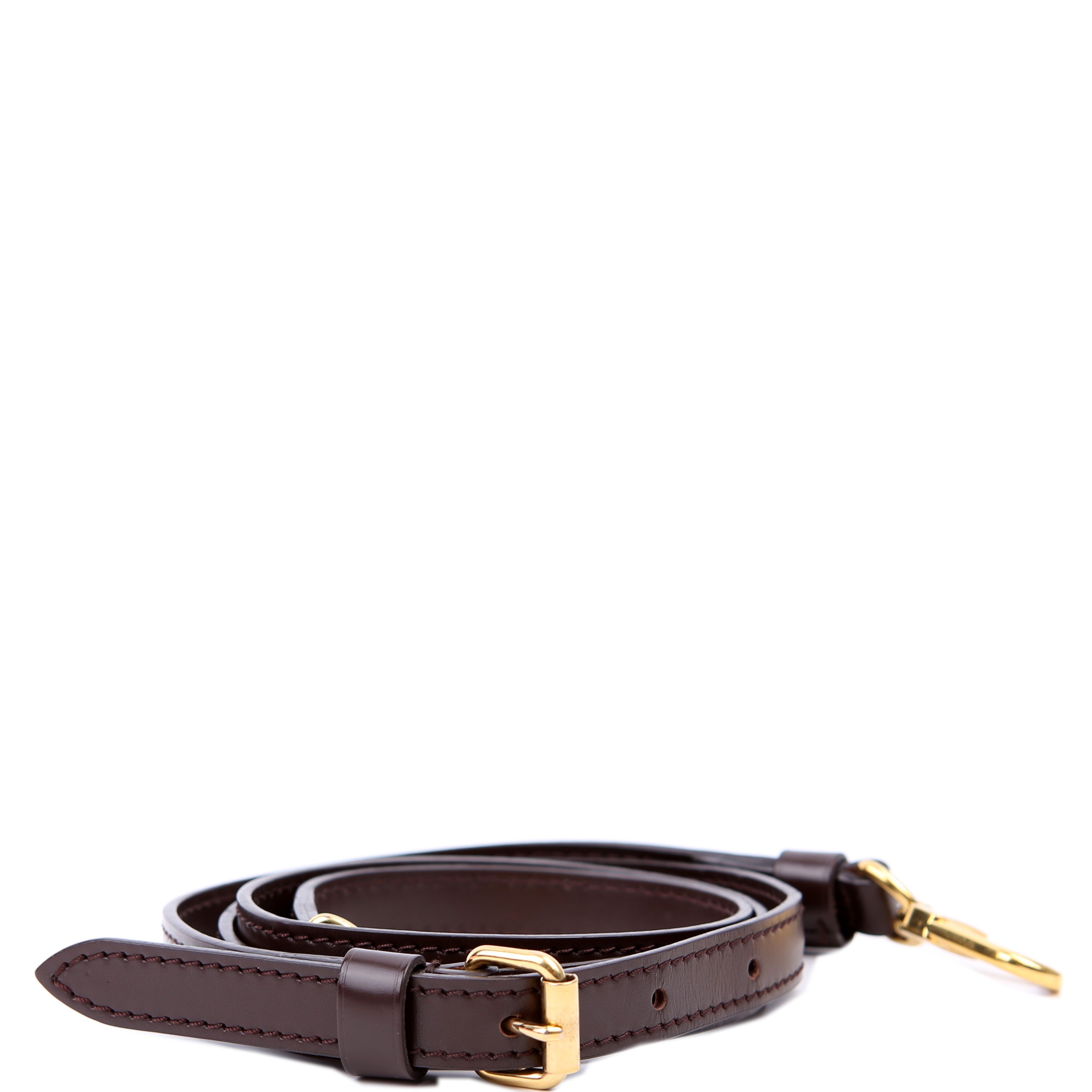 Leather Crossbody Damier Ebene Strap