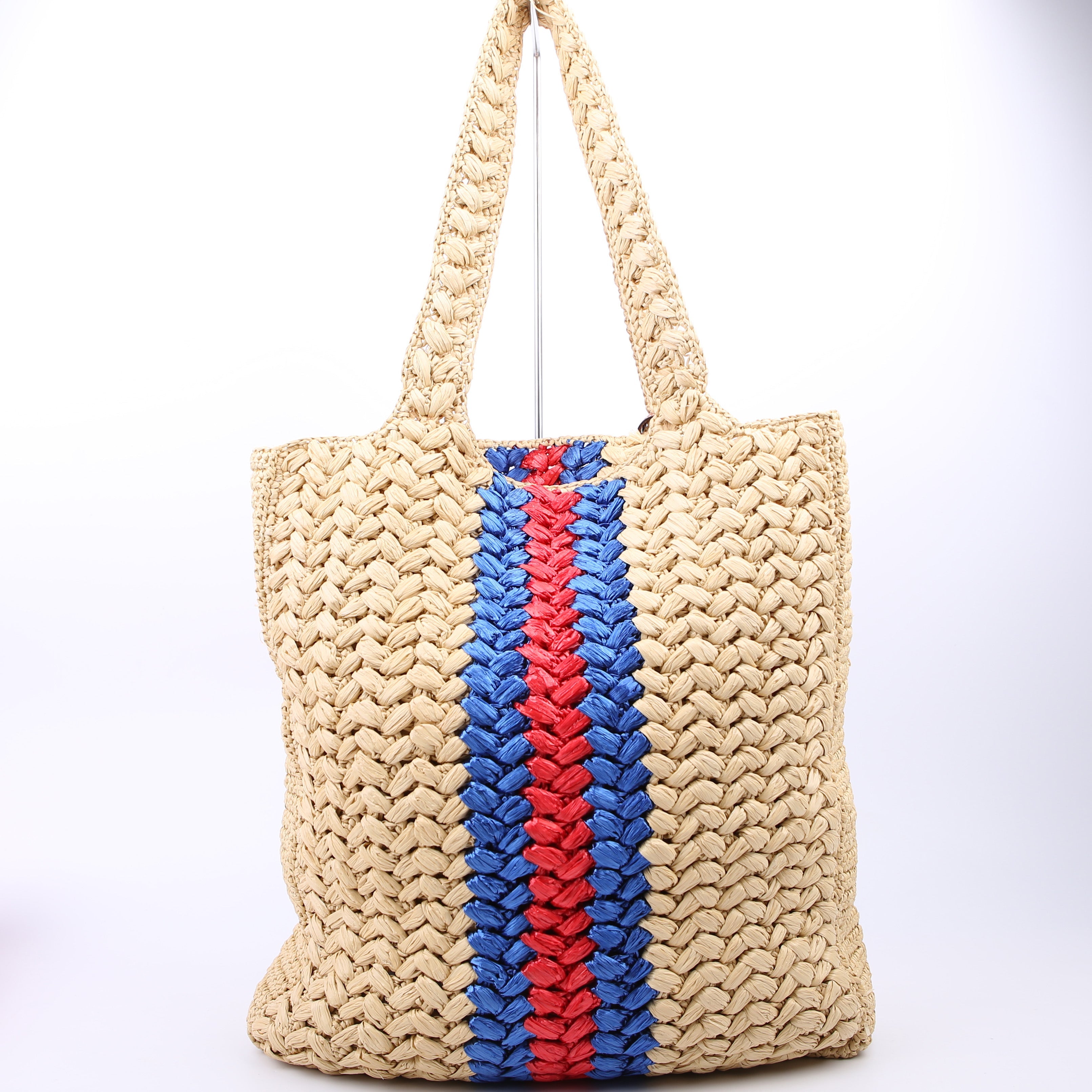 Gucci 746005 Blondie Raffia Open Tote Small