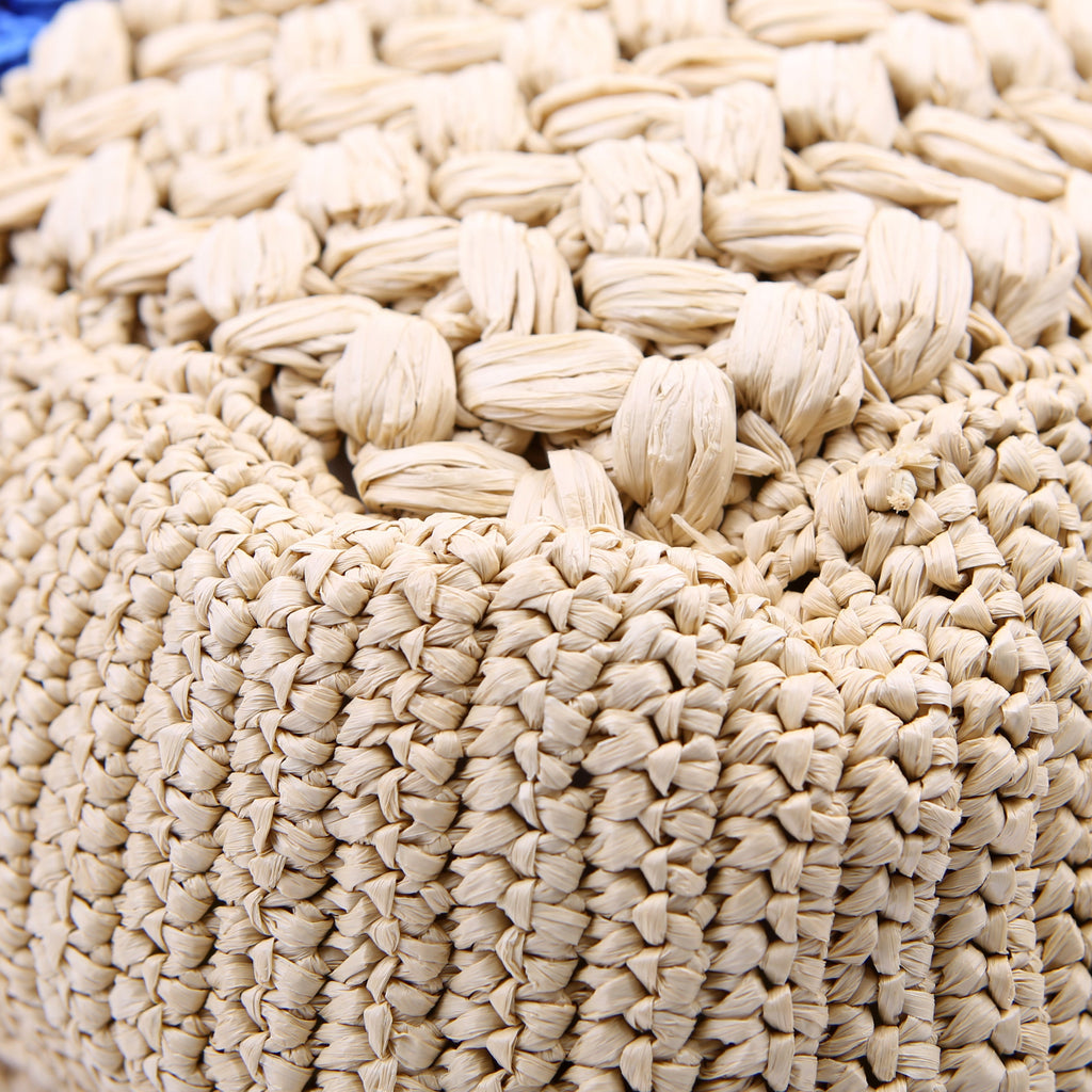 Gucci 746005 Blondie Raffia Open Tote Small