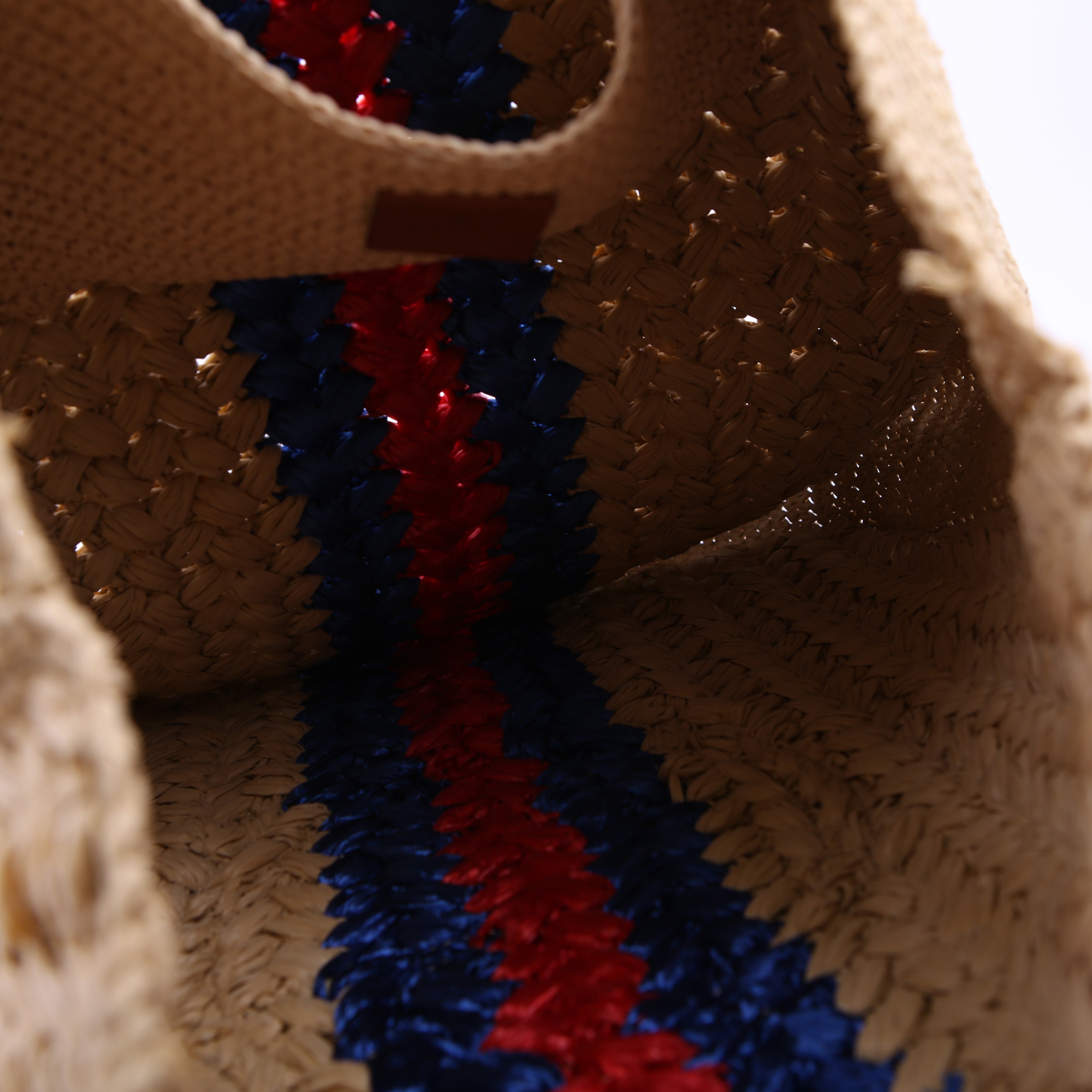 Gucci 746005 Blondie Raffia Open Tote Small