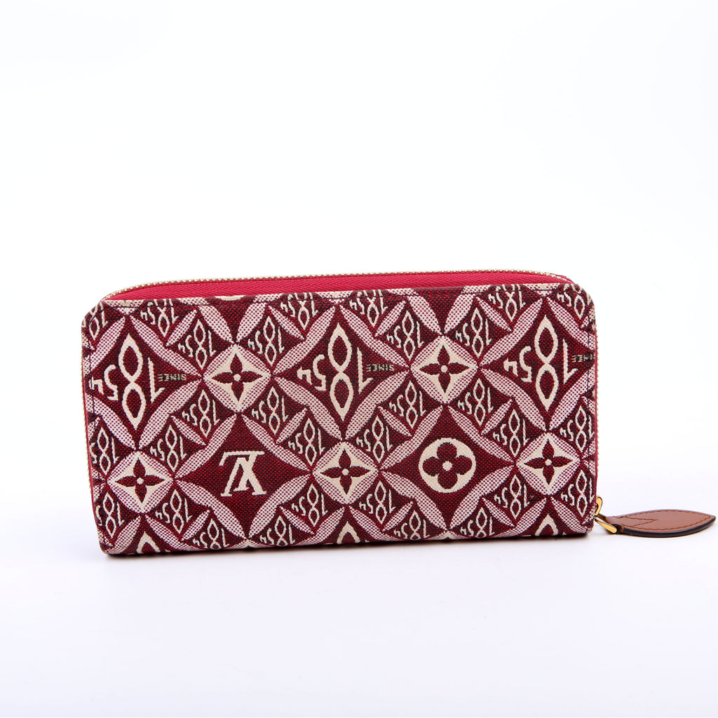 Zippy Wallet Since 1854 Jacquard Maroon