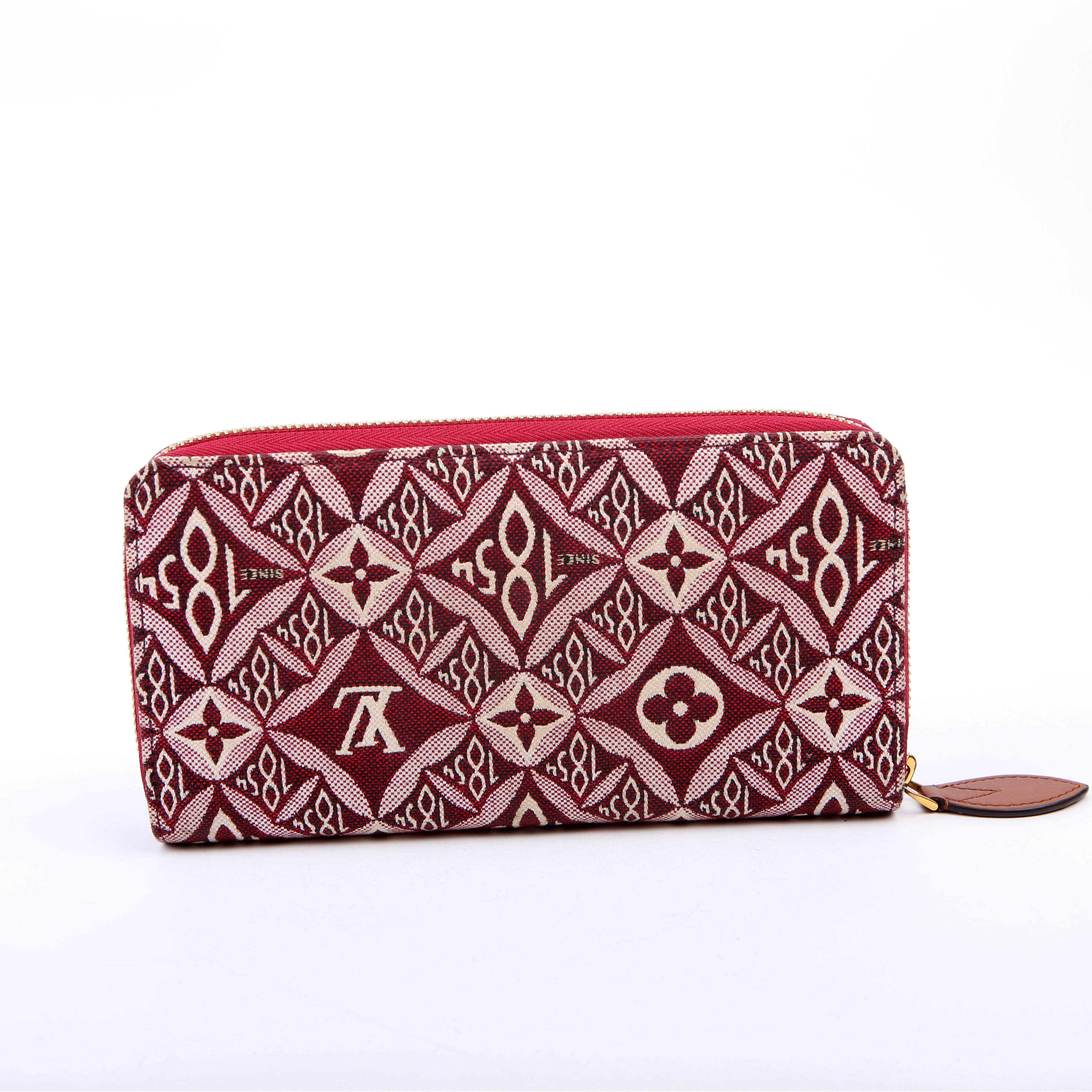 Zippy Wallet Since 1854 Jacquard Maroon