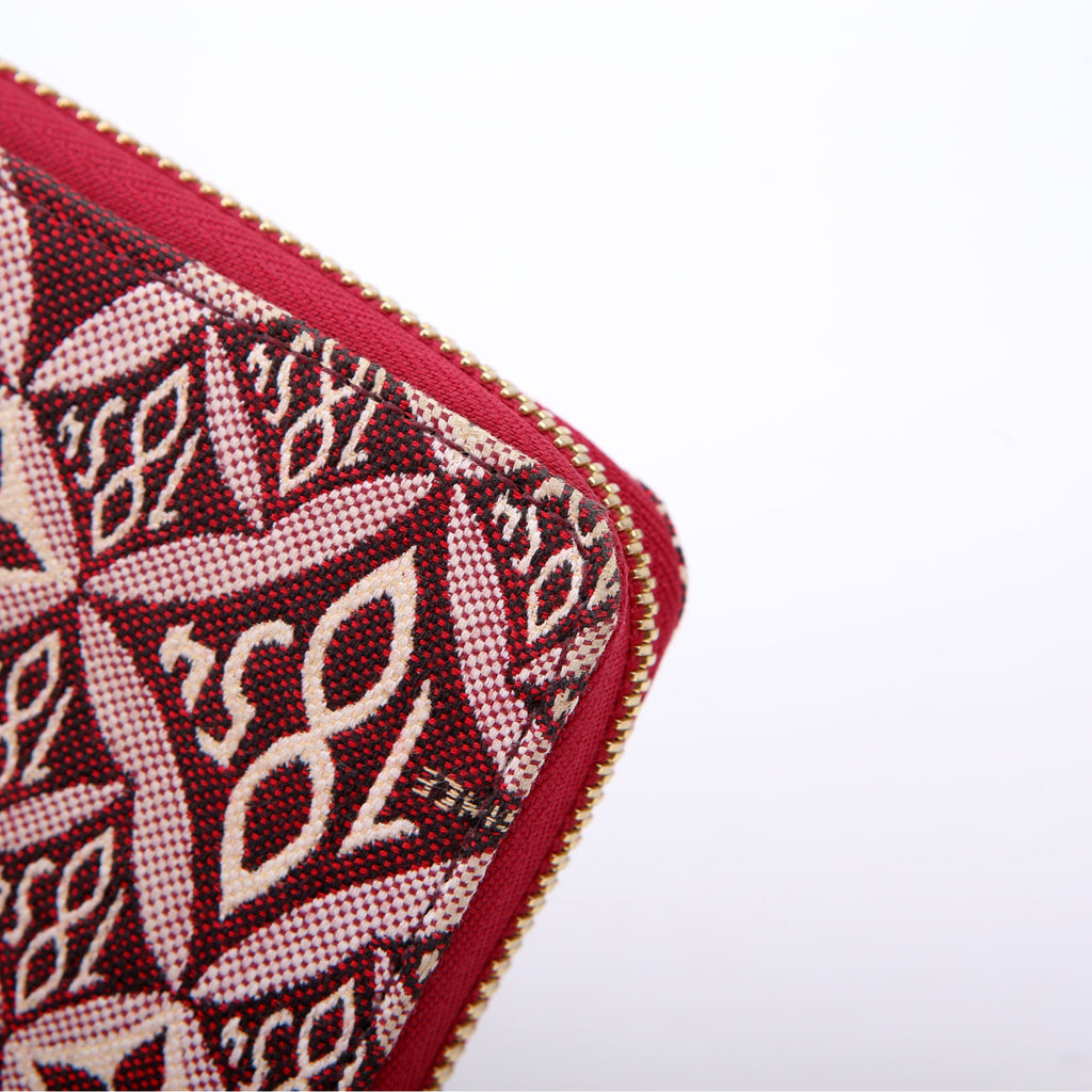 Zippy Wallet Since 1854 Jacquard Maroon