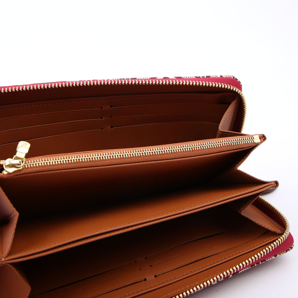Zippy Wallet Since 1854 Jacquard Maroon