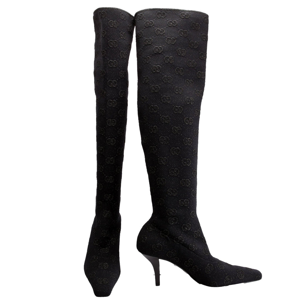 GG Demi Shimmer Over The Knee Boots Size 38
