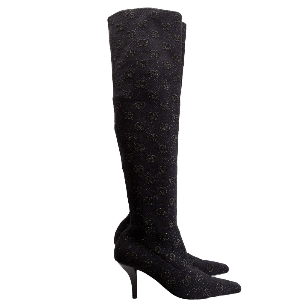 GG Demi Shimmer Over The Knee Boots Size 38