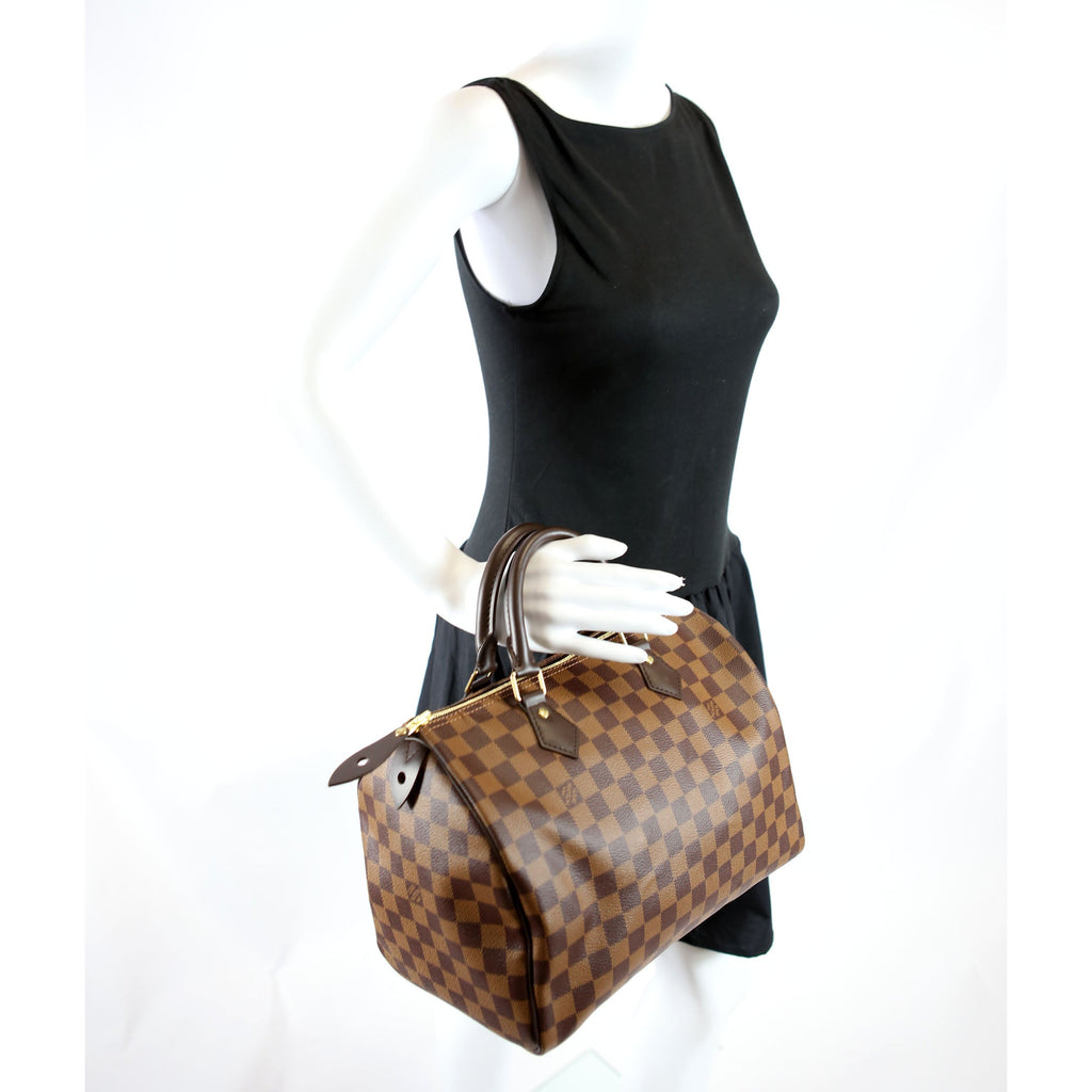 Speedy 30 Damier Ebene Brown/Red