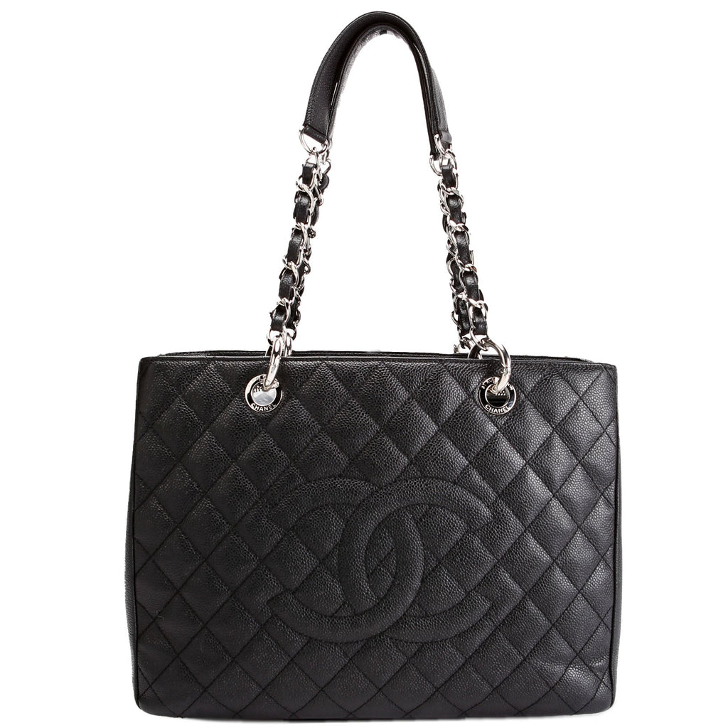 Grand Shopping Tote Caviar Black
