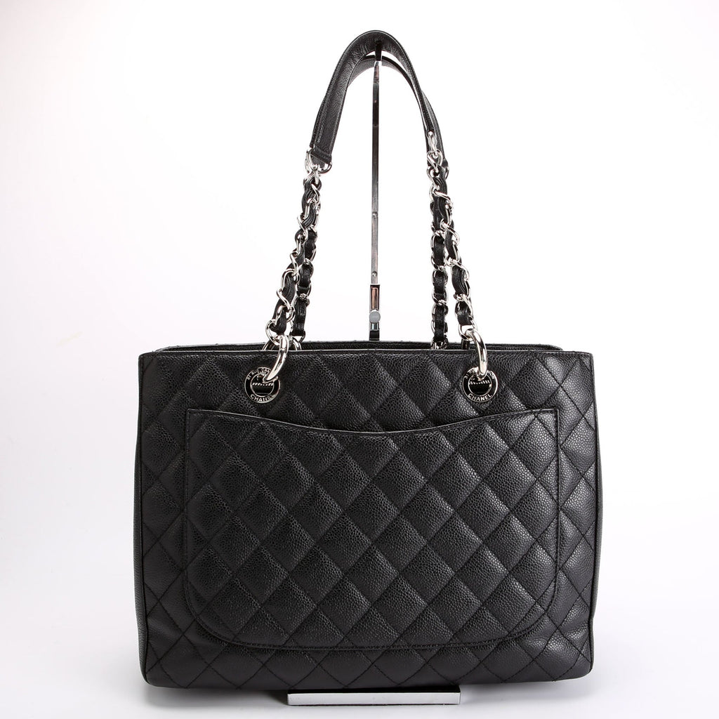 Grand Shopping Tote Caviar Black