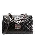 Mad About Quilting Flap Medium Calfskin 23M Black