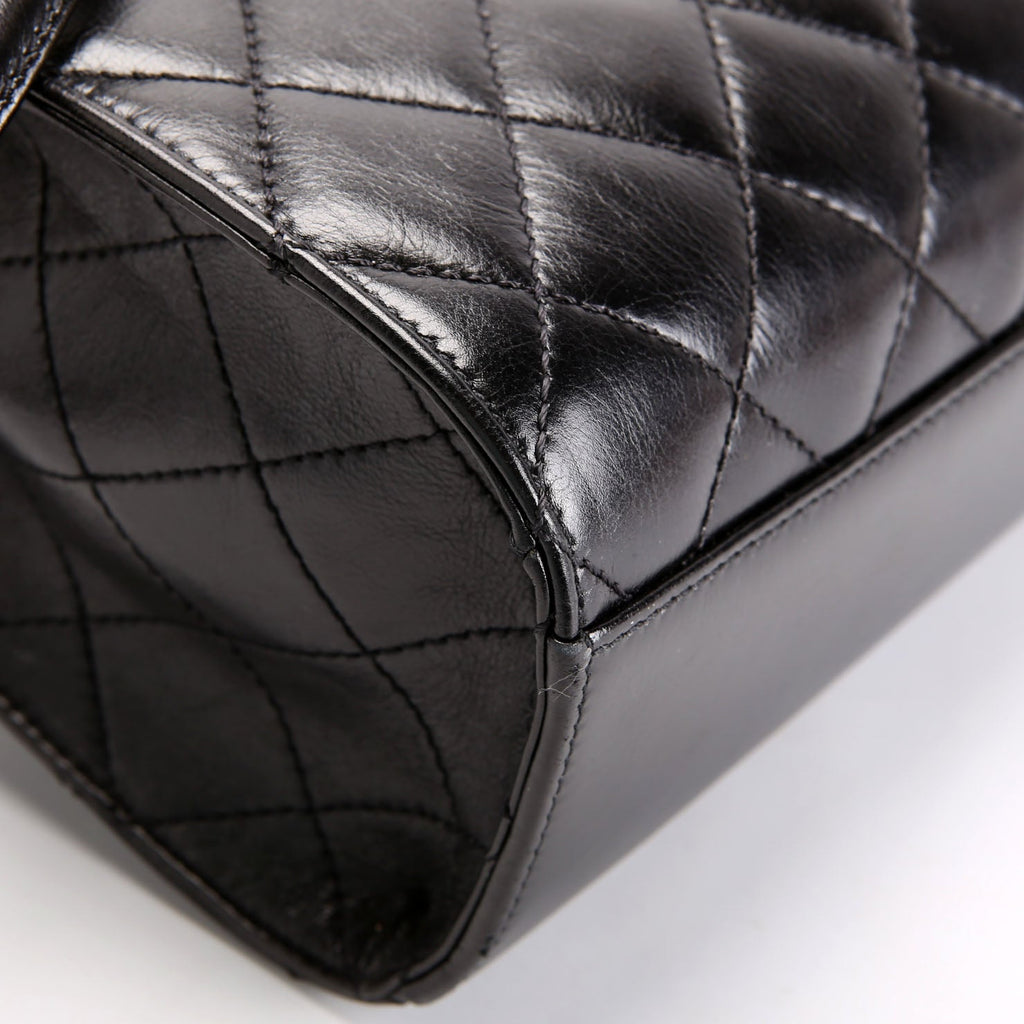 Mad About Quilting Flap Medium Calfskin 23M Black