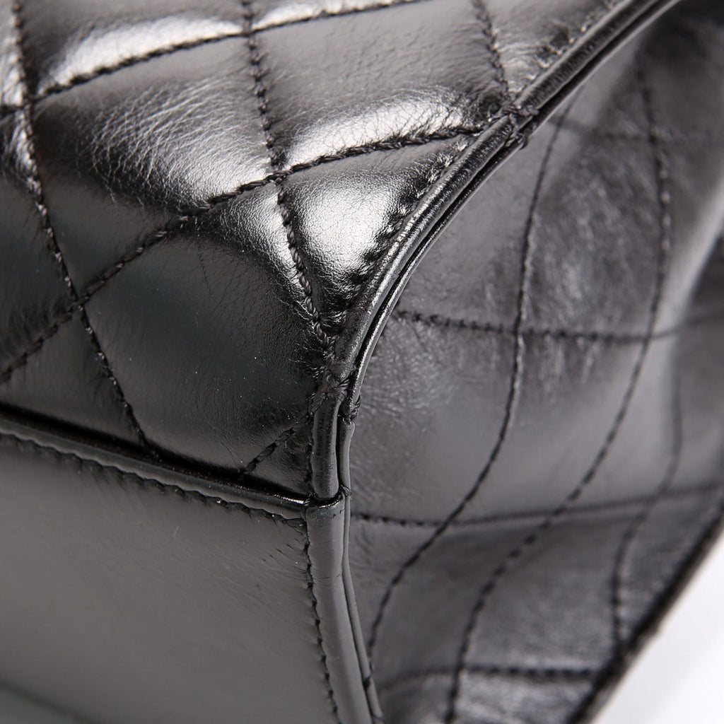 Mad About Quilting Flap Medium Calfskin 23M Black