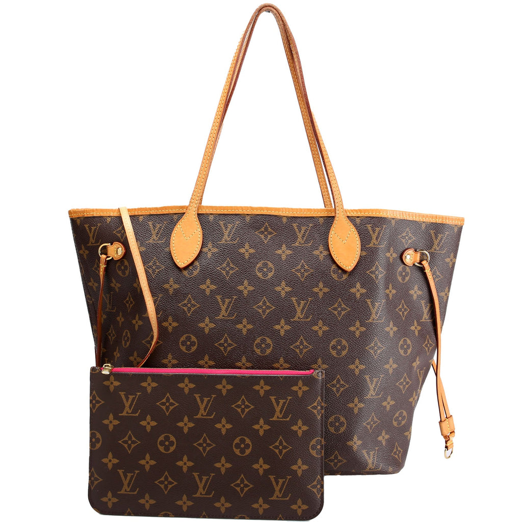 Neverfull With Wallet MM Monogram Pink
