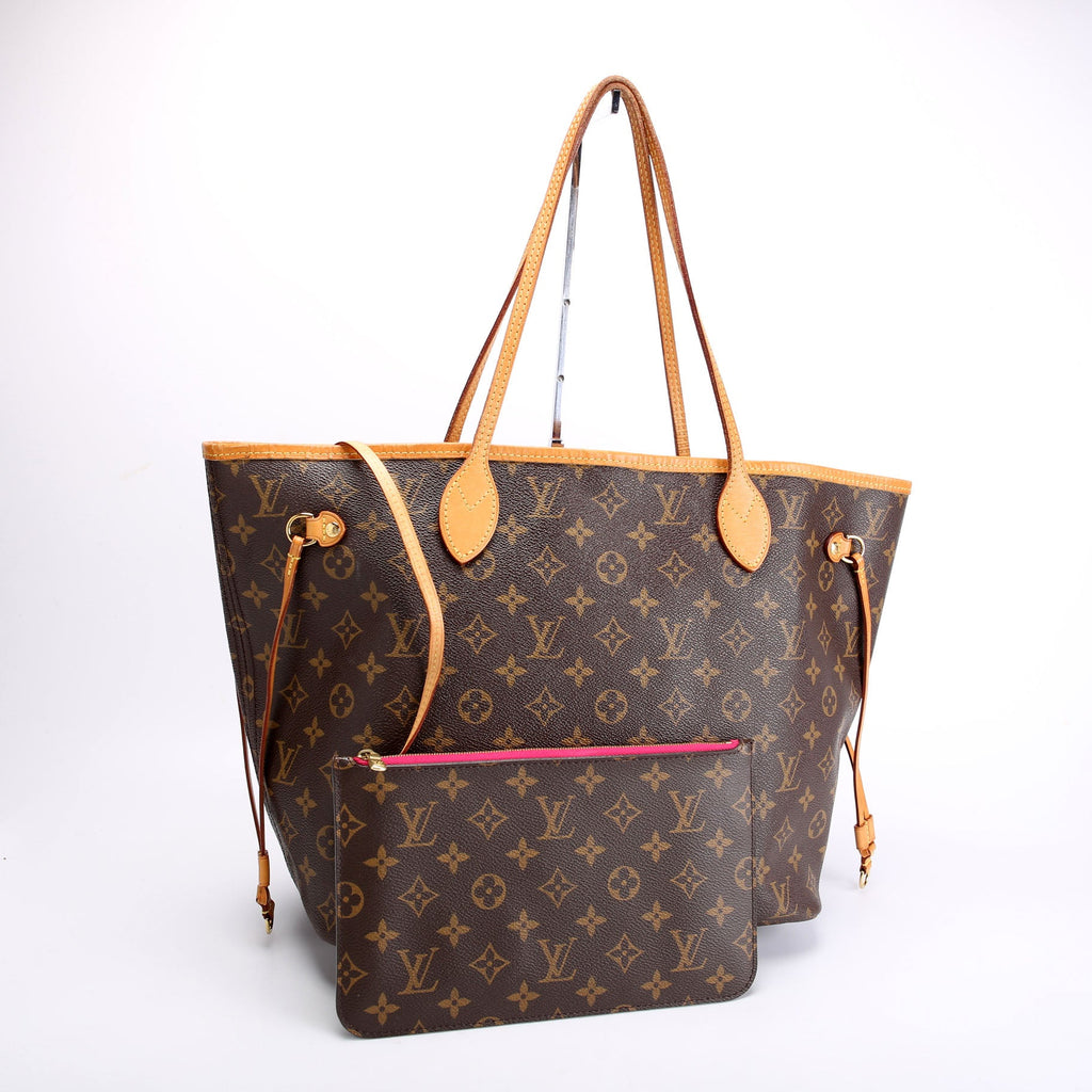 Neverfull With Wallet MM Monogram Pink