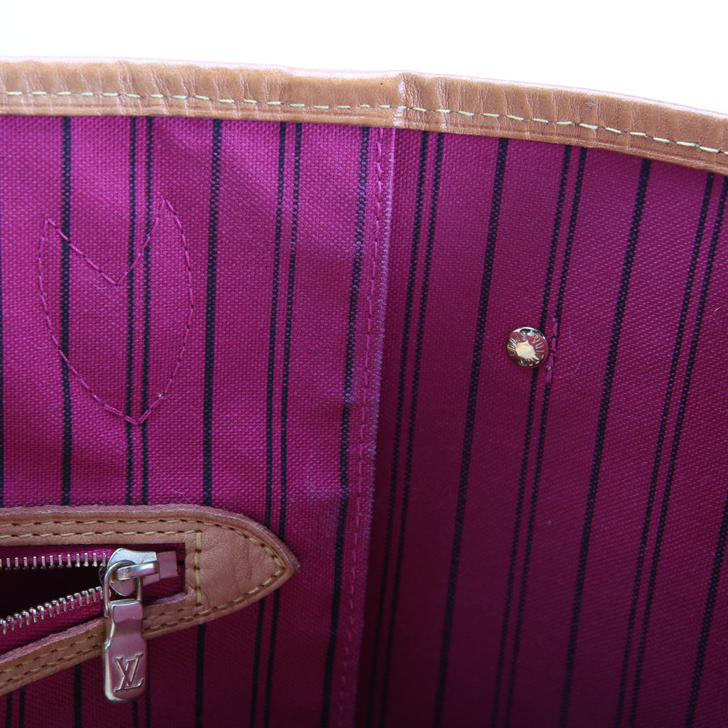 Neverfull With Wallet MM Monogram Pink