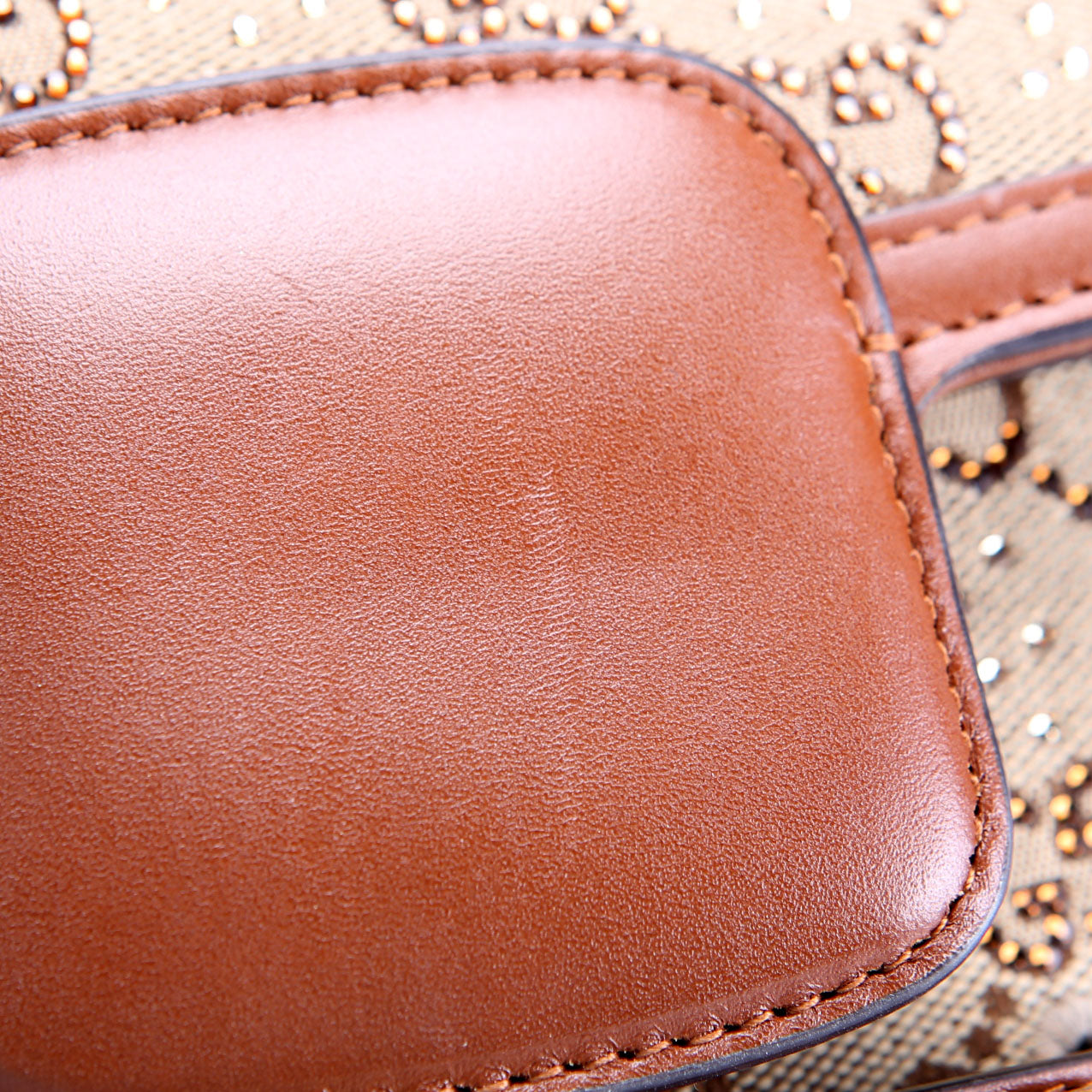 675801 GG Crystal 1955 Mini Shoulder Bag Brown