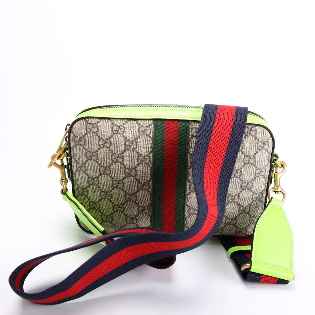 Gucci 699439 GG Supreme Ophidia Small Wristlet Crossbody