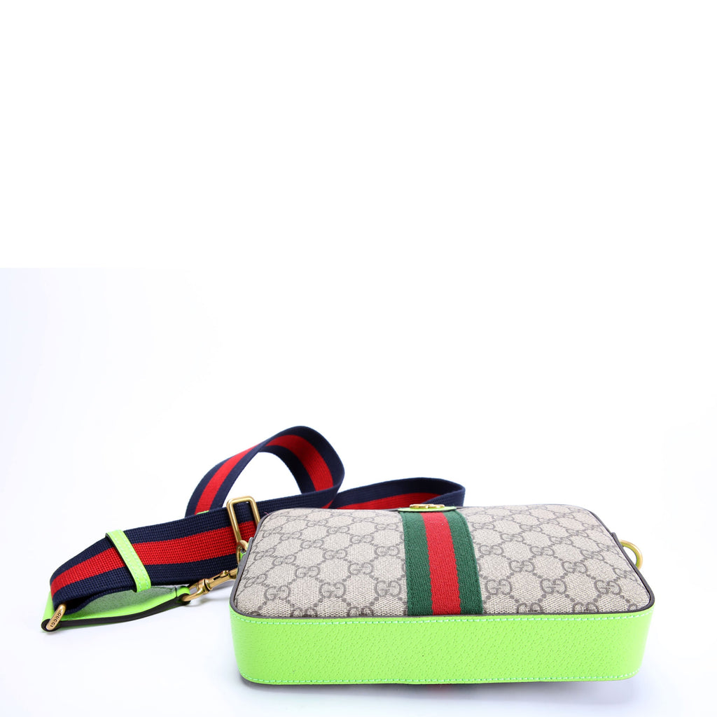 Gucci 699439 GG Supreme Ophidia Small Wristlet Crossbody