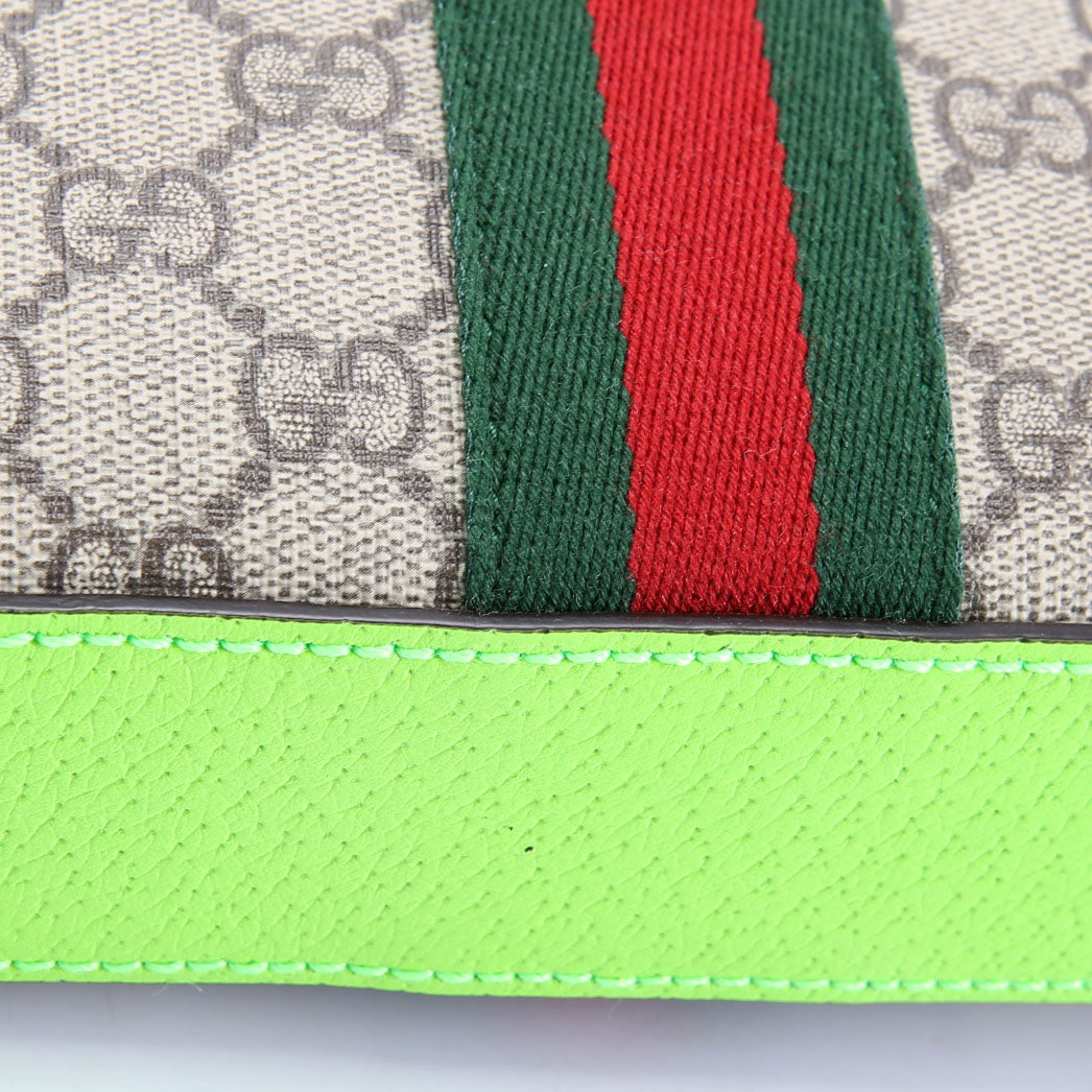 Gucci 699439 GG Supreme Ophidia Small Wristlet Crossbody