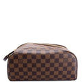 Dopp Kit Toilet Pouch Damier Ebene Brown/Red