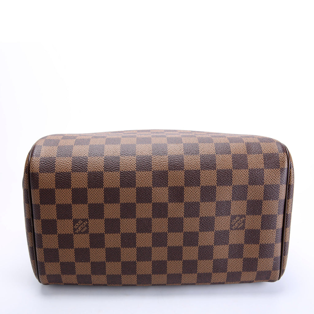 Dopp Kit Toilet Pouch Damier Ebene Brown/Red
