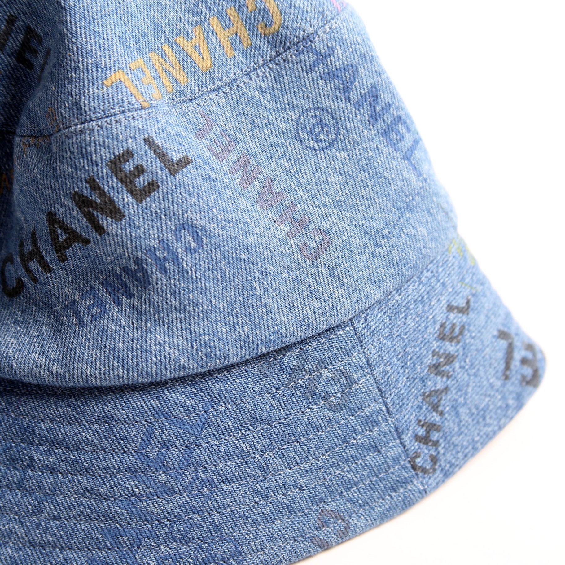 Denim Mood Logo Printed Bucket Hat Size L