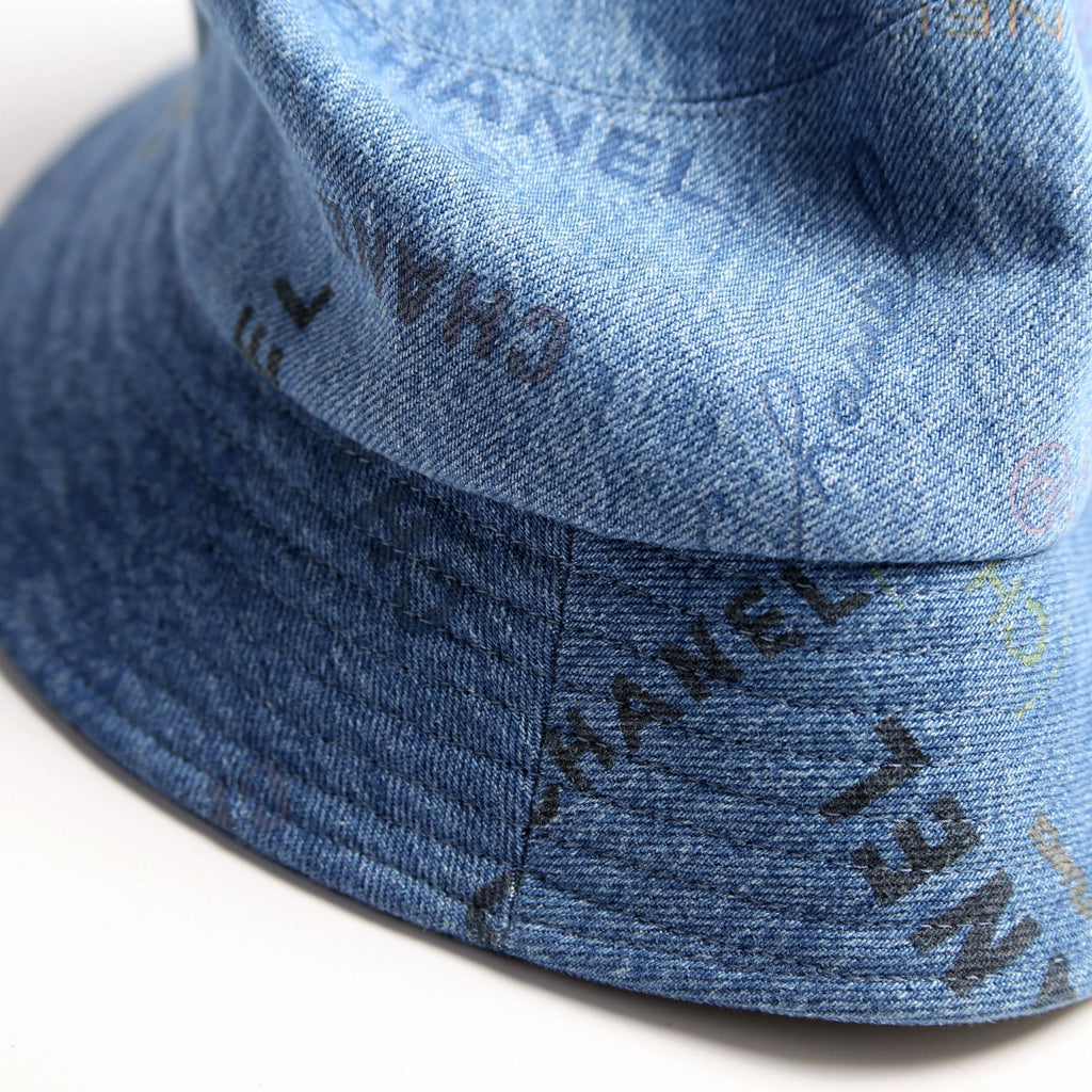Denim Mood Logo Printed Bucket Hat Size L