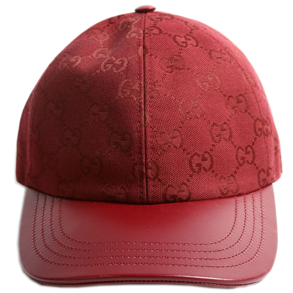 833272 GG Baseball Cap Size Medium Maroon