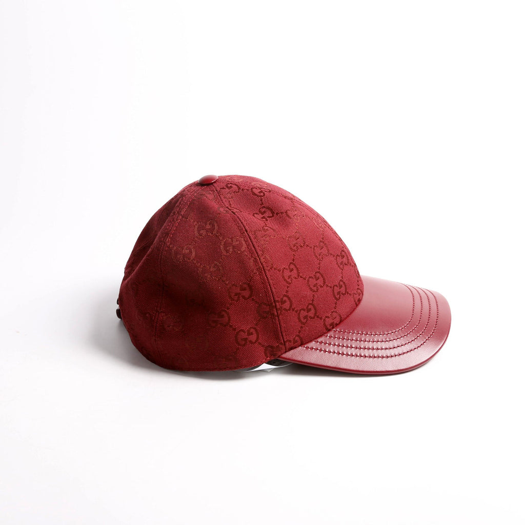 833272 GG Baseball Cap Size Medium Maroon