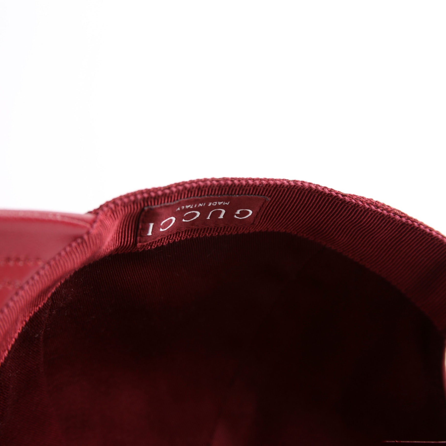 833272 GG Baseball Cap Size Medium Maroon