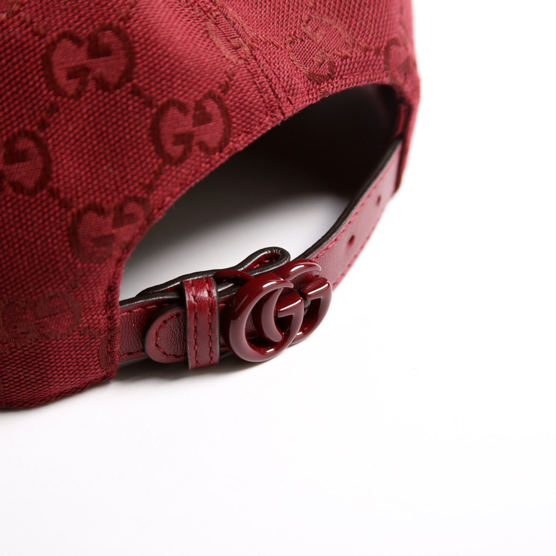 833272 GG Baseball Cap Size Medium Maroon