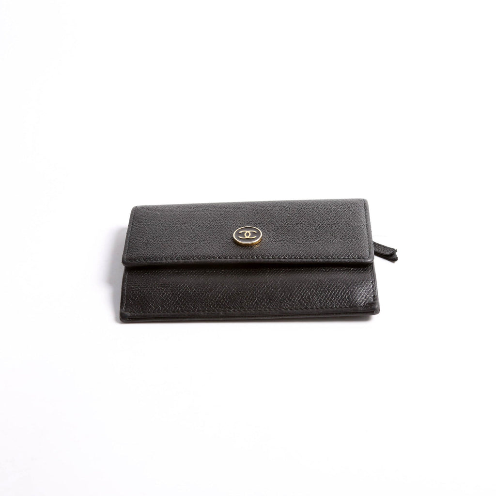 Coco Mark Coin Card Key Case Black