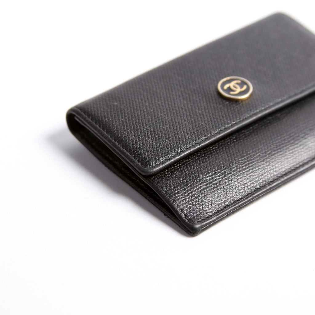 Coco Mark Coin Card Key Case Black