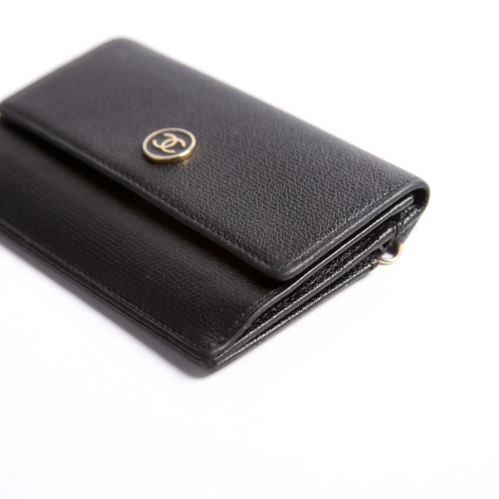 Coco Mark Coin Card Key Case Black