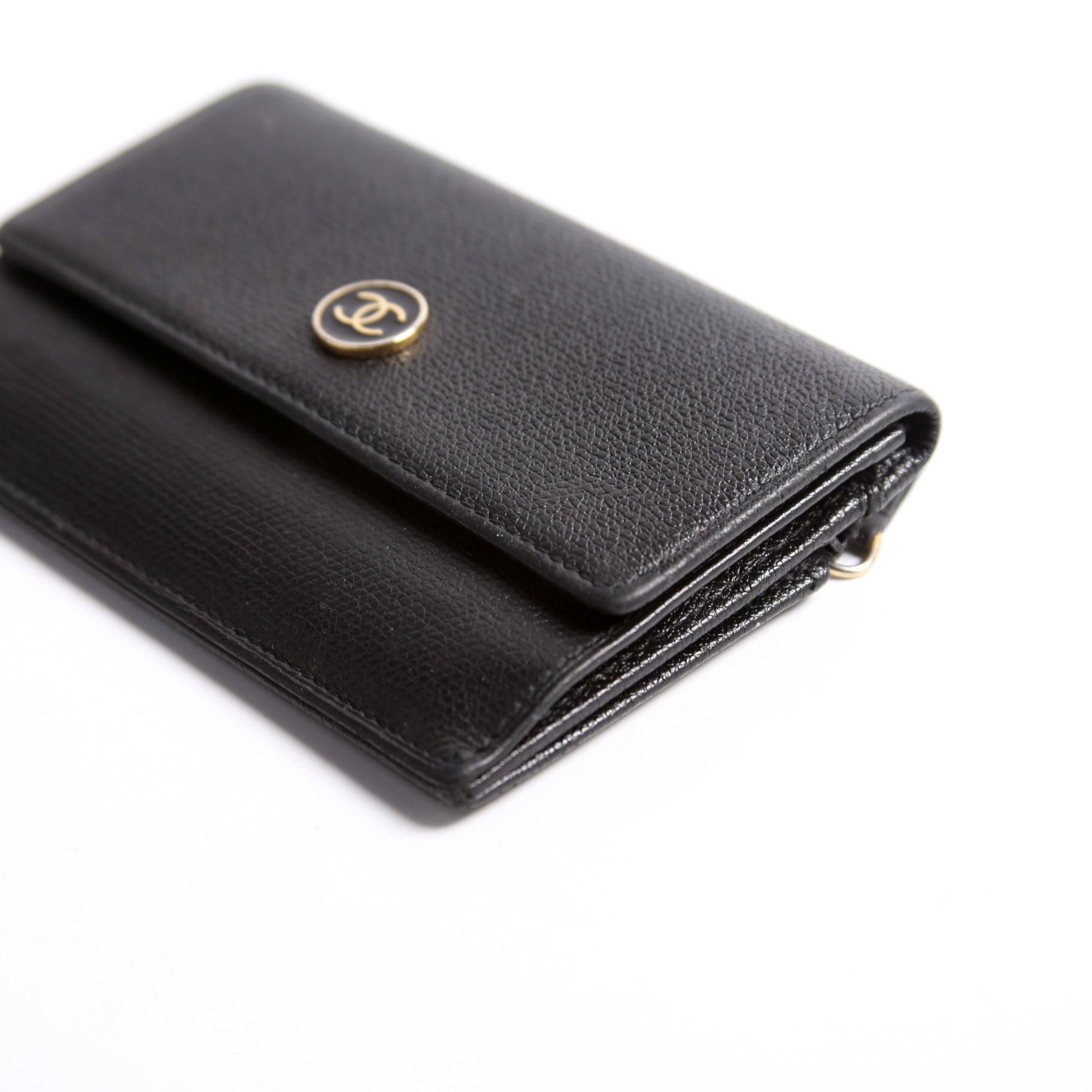 Coco Mark Coin Card Key Case Black